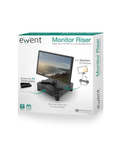 Ewent EW1280 soporte para monitor Escritorio Negro