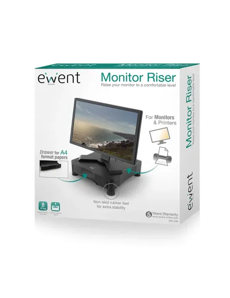 Ewent EW1280 soporte para monitor Escritorio Negro