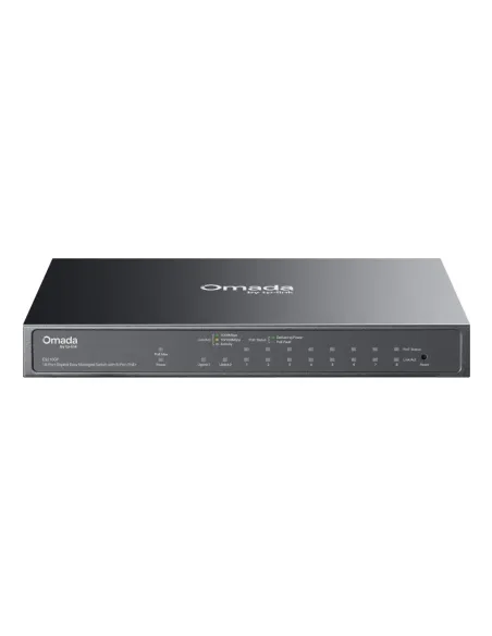 TP-Link Omada ES210GP switch Gestionado L2 Gigabit Ethernet (10 100 1000) Energía sobre Ethernet (PoE) DIN rail Negro
