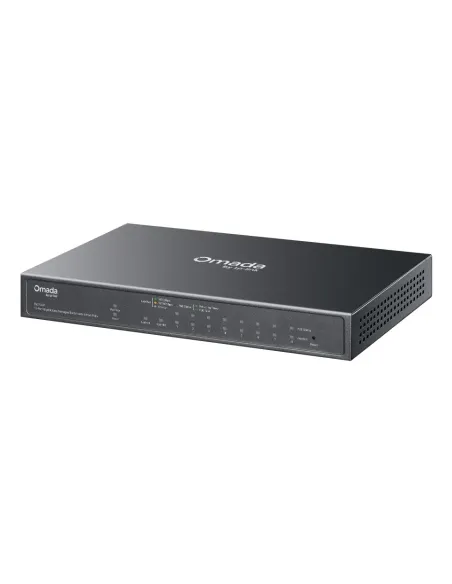 TP-Link Omada ES210GP switch Gestionado L2 Gigabit Ethernet (10 100 1000) Energía sobre Ethernet (PoE) DIN rail Negro