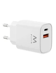 Ewent EW1326 cargador de dispositivo móvil Universal Blanco Corriente alterna Carga rápida Interior