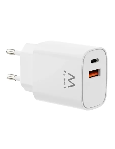 Ewent EW1326 cargador de dispositivo móvil Universal Blanco Corriente alterna Carga rápida Interior