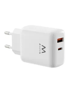 Ewent EW1329 cargador de dispositivo móvil Universal Blanco Corriente alterna Carga rápida Interior
