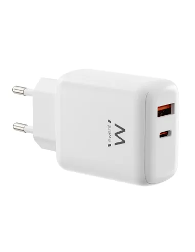 Ewent EW1329 cargador de dispositivo móvil Universal Blanco Corriente alterna Carga rápida Interior