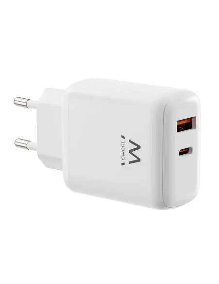 Ewent EW1329 cargador de dispositivo móvil Universal Blanco Corriente alterna Carga rápida Interior