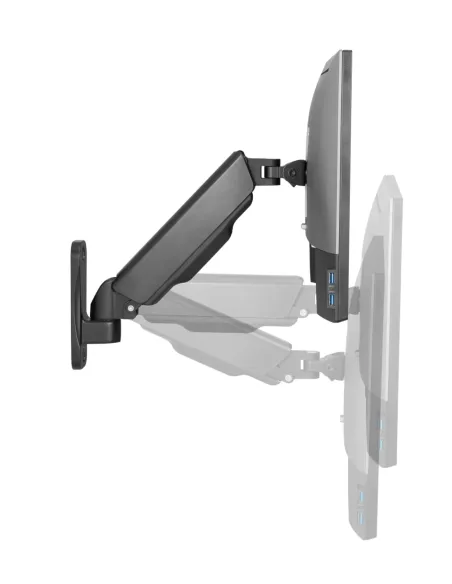 Ewent EW1532 soporte para monitor 81,3 cm (32") Pared Negro