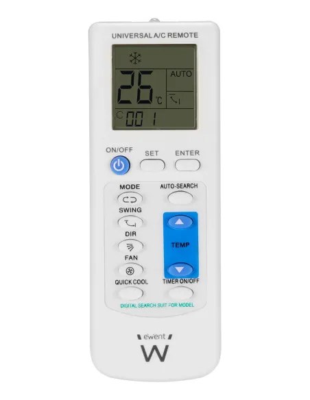 Ewent EW1579 mando a distancia Aire Acondicionado Botones