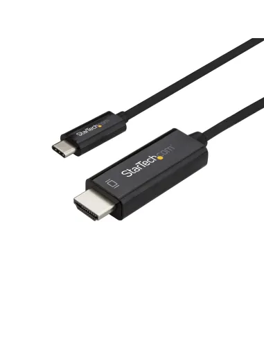 StarTech.com Cable de 1m USB C a HDMI - Cable Adaptador de Vídeo USB Tipo C a HDMI 2.0 4K de 60Hz - Compatible con Thunderbolt
