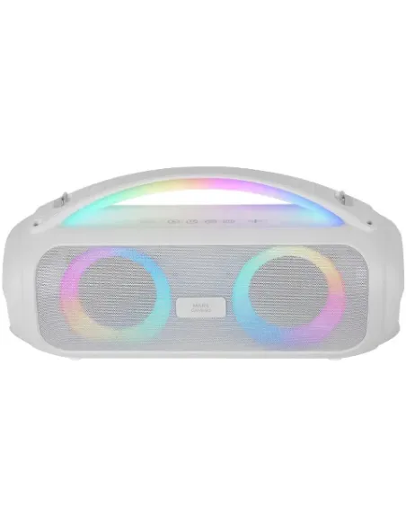 Mars Gaming MS-PULSE, Altavoz Bluetooth Portátil 50W RMS, Iluminación RGB, 2 Drivers Activos 93mm + 2 Drivers Pasivos