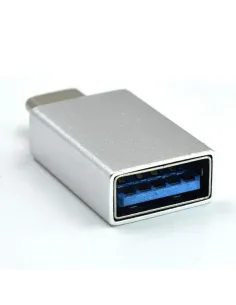 Ewent EW9643 cambiador de género para cable USB C USB A Plata