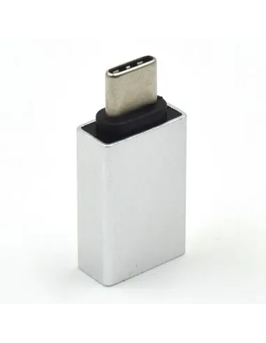 Ewent EW9643 cambiador de género para cable USB C USB A Plata