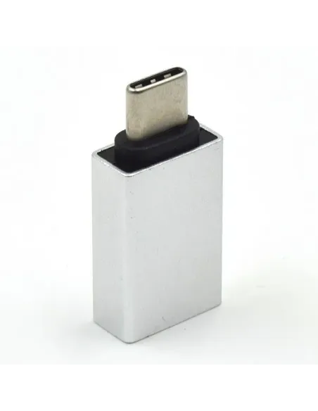 Ewent EW9643 cambiador de género para cable USB C USB A Plata