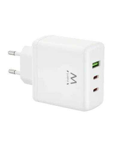 Ewent EW1333 cargador de dispositivo móvil Universal Blanco Corriente alterna Carga rápida Interior