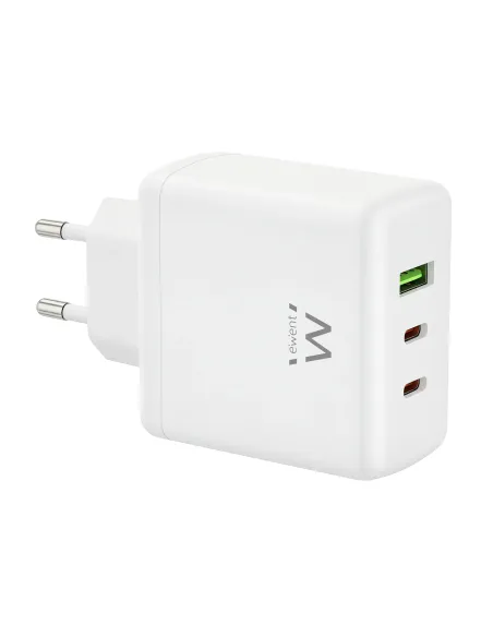 Ewent EW1333 cargador de dispositivo móvil Universal Blanco Corriente alterna Carga rápida Interior