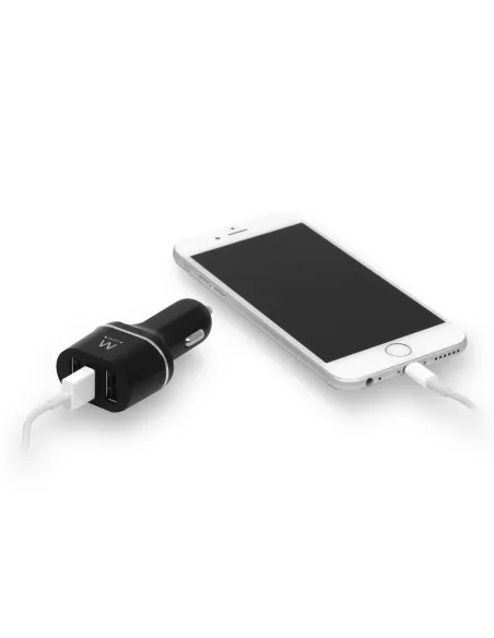 Ewent EW1202 cargador de dispositivo móvil Universal Negro Encendedor de cigarrillos Auto