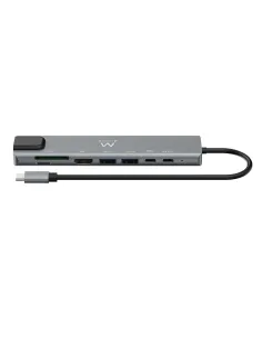 Ewent EW1146 base para portátil y replicador de puertos Alámbrico USB 3.2 Gen 1 (3.1 Gen 1) Type-C Gris 2