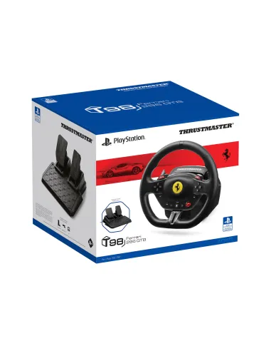 Thrustmaster T98-P Ferrari 296 GTB Negro USB Volante + Pedales Analógico Digital PC, PlayStation 4, PlayStation 5