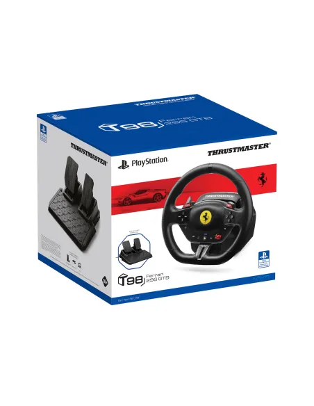 Thrustmaster T98-P Ferrari 296 GTB Negro USB Volante + Pedales Analógico Digital PC, PlayStation 4, PlayStation 5