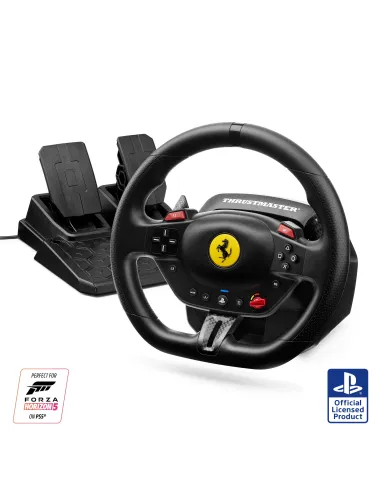 Thrustmaster T98-P Ferrari 296 GTB Negro USB Volante + Pedales Analógico Digital PC, PlayStation 4, PlayStation 5