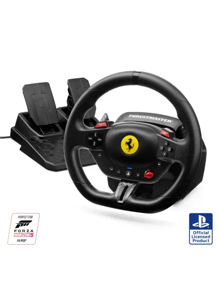 Thrustmaster T98-P Ferrari 296 GTB Negro USB Volante + Pedales Analógico Digital PC, PlayStation 4, PlayStation 5