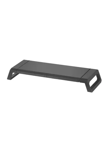 Mars Gaming MGS-PRO, Soporte Ergonómico para Monitor, Soporte Profesional para Smartphone y Tablet, Ajustable 3 Tamaños, Cajón