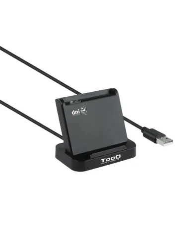 TooQ Lector de Tarjetas Inteligentes DNIe VISION USB 2.0, Negro