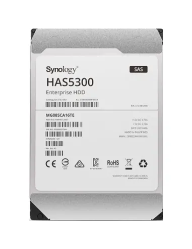 Disco duro interno hdd synology has5300 - 8t 8tb 3.5pulgadas 256mb 7200rpm sas 12gb - s