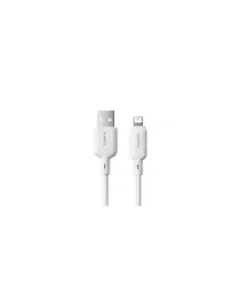 OS-BASEUS SILKY SERIES FAST CHARGING CABLE USB TO IP 2.4A 1M MOON WHITE