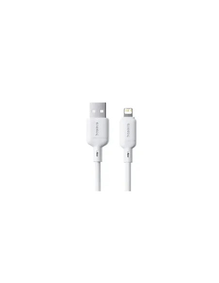 OS-BASEUS SILKY SERIES FAST CHARGING CABLE USB TO IP 2.4A 1M MOON WHITE
