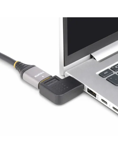 StarTech.com Adaptador HDMI 2.0 Acodado a la Derecha - Macho a Hembra - Adaptador HDMI en Ángulo Recto - Ahorrador de Puertos