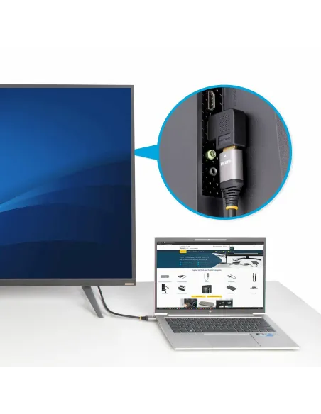 StarTech.com Adaptador HDMI 2.0 Acodado a la Derecha - Macho a Hembra - Adaptador HDMI en Ángulo Recto - Ahorrador de Puertos