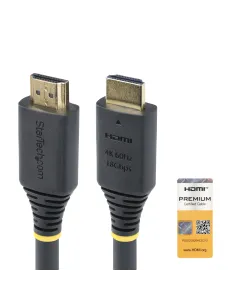 StarTech.com Cable HDMI Activo de Alta Velocidad de 10m - 4K 60Hz 1440p 144Hz - HDR10 HDCP 2.2 ARC - 18Gbps - Cable UHD - Cable