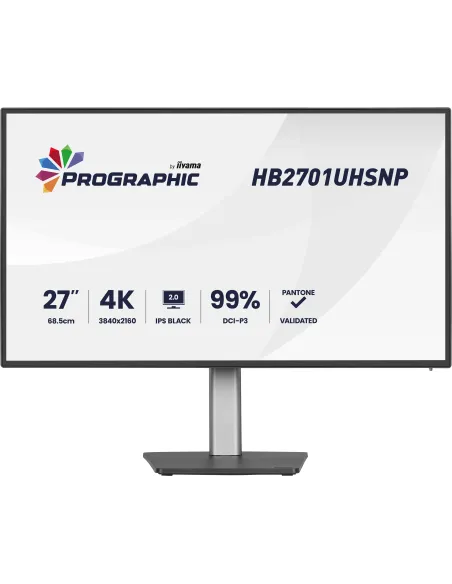 iiyama PROGRAPHIC HB2701UHSNP-B1 pantalla para PC 68,6 cm (27") 3840 x 2160 Pixeles 4K Ultra HD LCD Negro