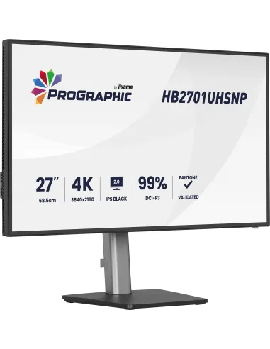 iiyama PROGRAPHIC HB2701UHSNP-B1 pantalla para PC 68,6 cm (27") 3840 x 2160 Pixeles 4K Ultra HD LCD Negro