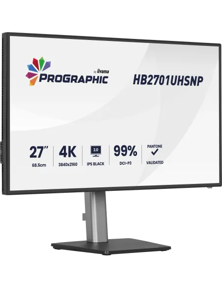 iiyama PROGRAPHIC HB2701UHSNP-B1 pantalla para PC 68,6 cm (27") 3840 x 2160 Pixeles 4K Ultra HD LCD Negro