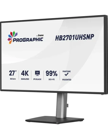 iiyama PROGRAPHIC HB2701UHSNP-B1 pantalla para PC 68,6 cm (27") 3840 x 2160 Pixeles 4K Ultra HD LCD Negro