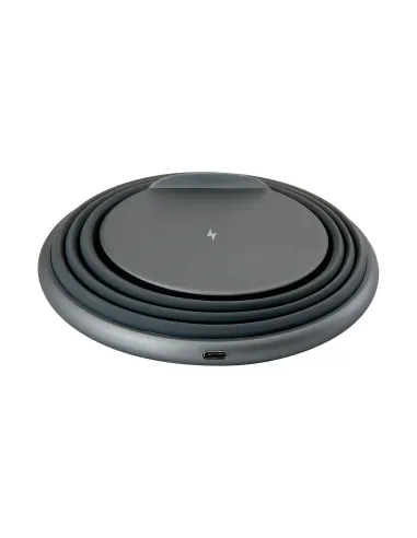 Conceptronic GORGON02G cargador de dispositivo móvil Universal Gris USB Cargador inalámbrico Carga rápida Interior