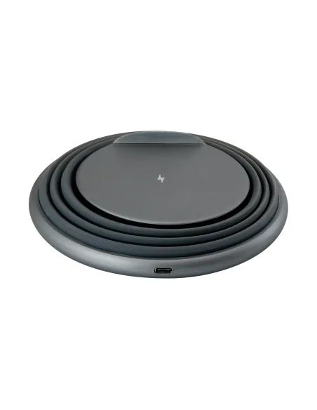 Conceptronic GORGON02G cargador de dispositivo móvil Universal Gris USB Cargador inalámbrico Carga rápida Interior