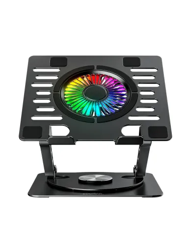 CoolBox BASE REFRIGERADORA COOLAIR 1VRGB ALUMINIO PORTATIL HASTA 17.3" NEGRA