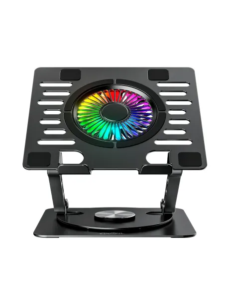 CoolBox BASE REFRIGERADORA COOLAIR 1VRGB ALUMINIO PORTATIL HASTA 17.3" NEGRA
