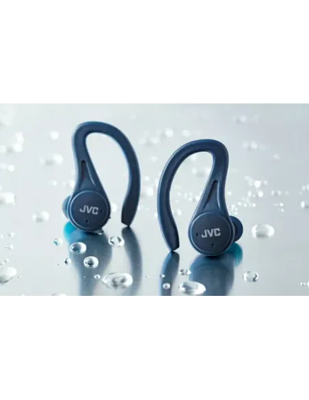 JVC HA-EC25T Auriculares True Wireless Stereo (TWS) gancho de oreja Deportes Bluetooth Azul