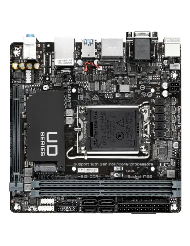 GIGABYTE H610I DDR4 Placa base - Compatible con procesadores Intel Core 14th CPUs, 4+1+1 Hybrid Digital VRM, up to 3200MHz