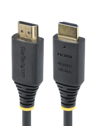 StarTech.com Cable HDMI Certificado Premium de Alta Velocidad de 2,4m - 4K 60Hz 1440p 144Hz - HDR10 HDCP 2.2 ARC - 18Gbps -