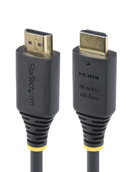 StarTech.com Cable HDMI Certificado Premium de Alta Velocidad de 2,4m - 4K 60Hz 1440p 144Hz - HDR10 HDCP 2.2 ARC - 18Gbps -
