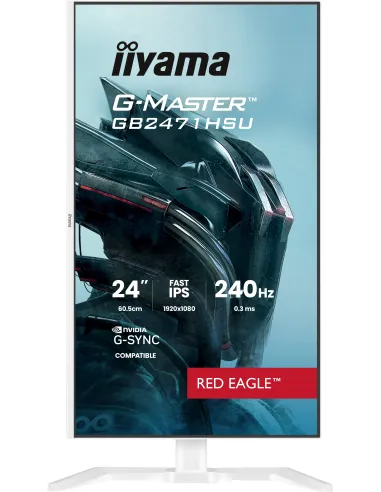 iiyama G-MASTER GB2471HSU-W1 pantalla para PC 60,5 cm (23.8") 1920 x 1080 Pixeles Full HD LED Blanco