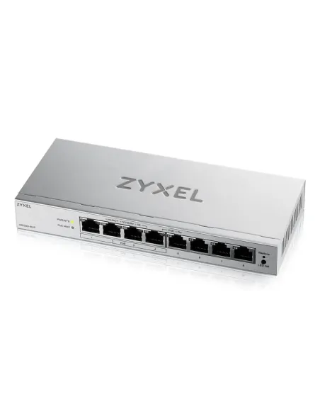 Zyxel GS1200-8HPV3 Gestionado L2 Gigabit Ethernet (10 100 1000) Energía sobre Ethernet (PoE) Escritorio Gris
