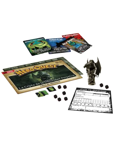 Hasbro Gaming Avalon Hill HeroQuest La Cripta de la Oscuridad Perpetua de Joe Manganiello
