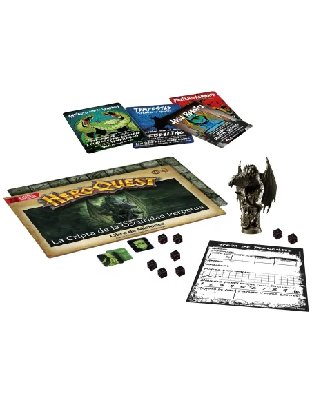 Hasbro Gaming Avalon Hill HeroQuest La Cripta de la Oscuridad Perpetua de Joe Manganiello