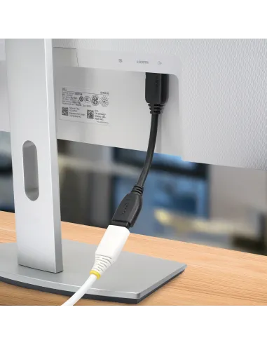 StarTech.com Cable de 15cm de Extensión Alargador HDMI 2.0 de Alta Velocidad con Ethernet - Extensor de Puertos - Cable para