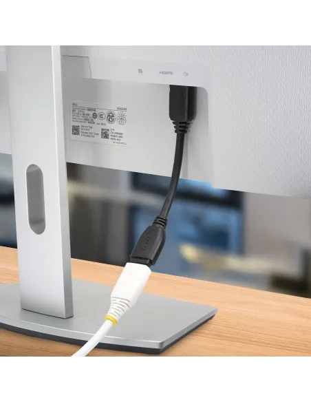 StarTech.com Cable de 15cm de Extensión Alargador HDMI 2.0 de Alta Velocidad con Ethernet - Extensor de Puertos - Cable para